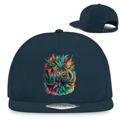 Snapback Rapper Cap - Weed Art Print | Division420®