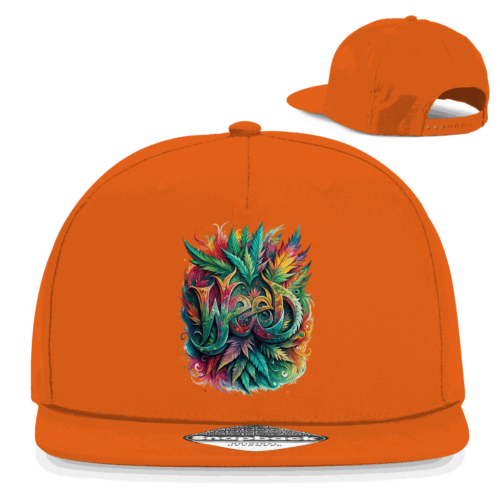 Snapback Rapper Cap - Weed Art Print | Division420®