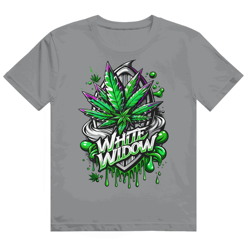 Division420 Heavy Cotton T-Shirt White Widow unisex streetwear with durable cotton and modern fit
