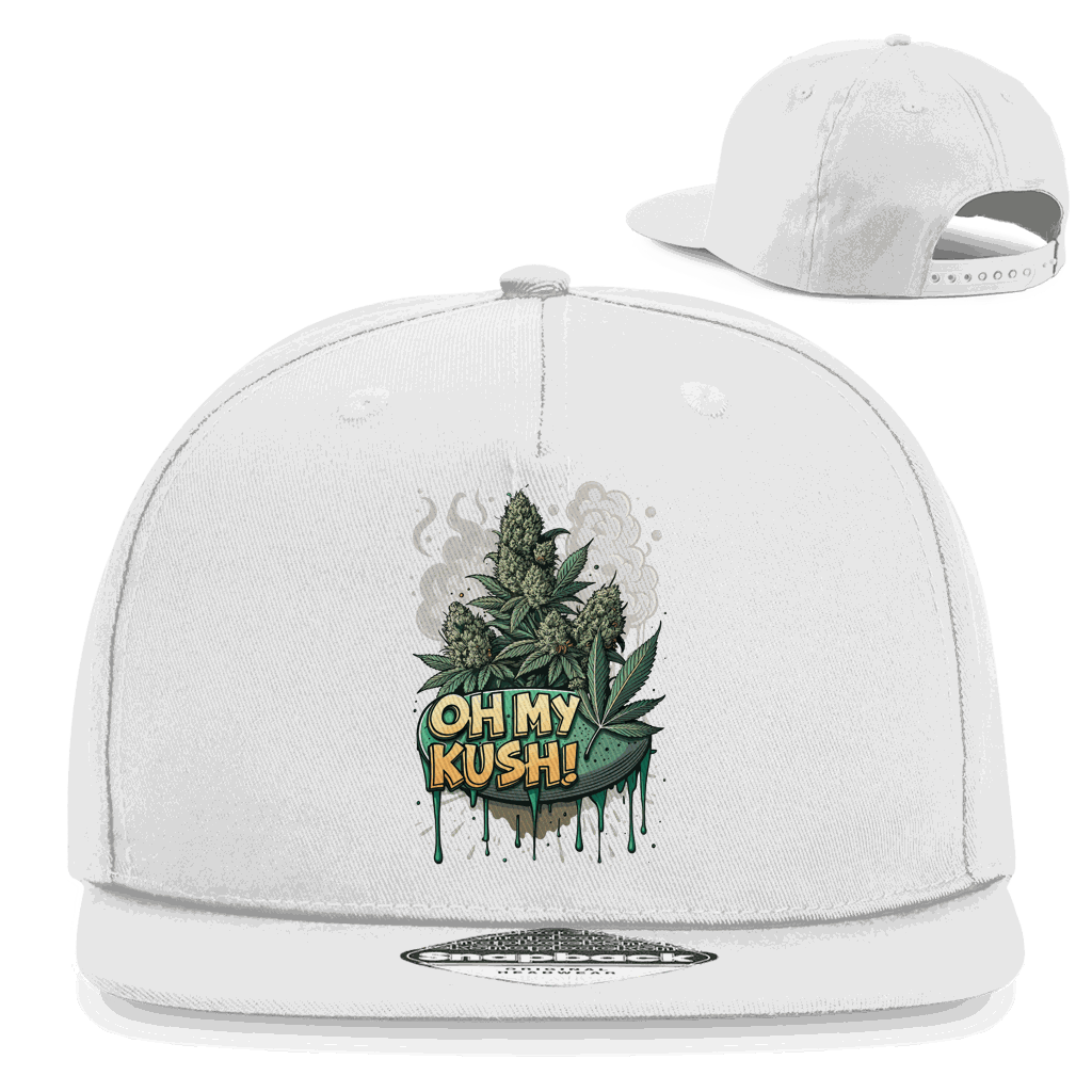 Division420 Snapback Cap Oh my Kush 5-panel cotton twill streetwear hat with flat brim and snapback closure
