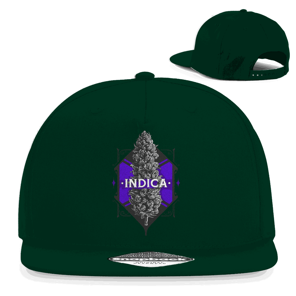 Snapback Rapper Cap - Indica Art Print | Division420®
