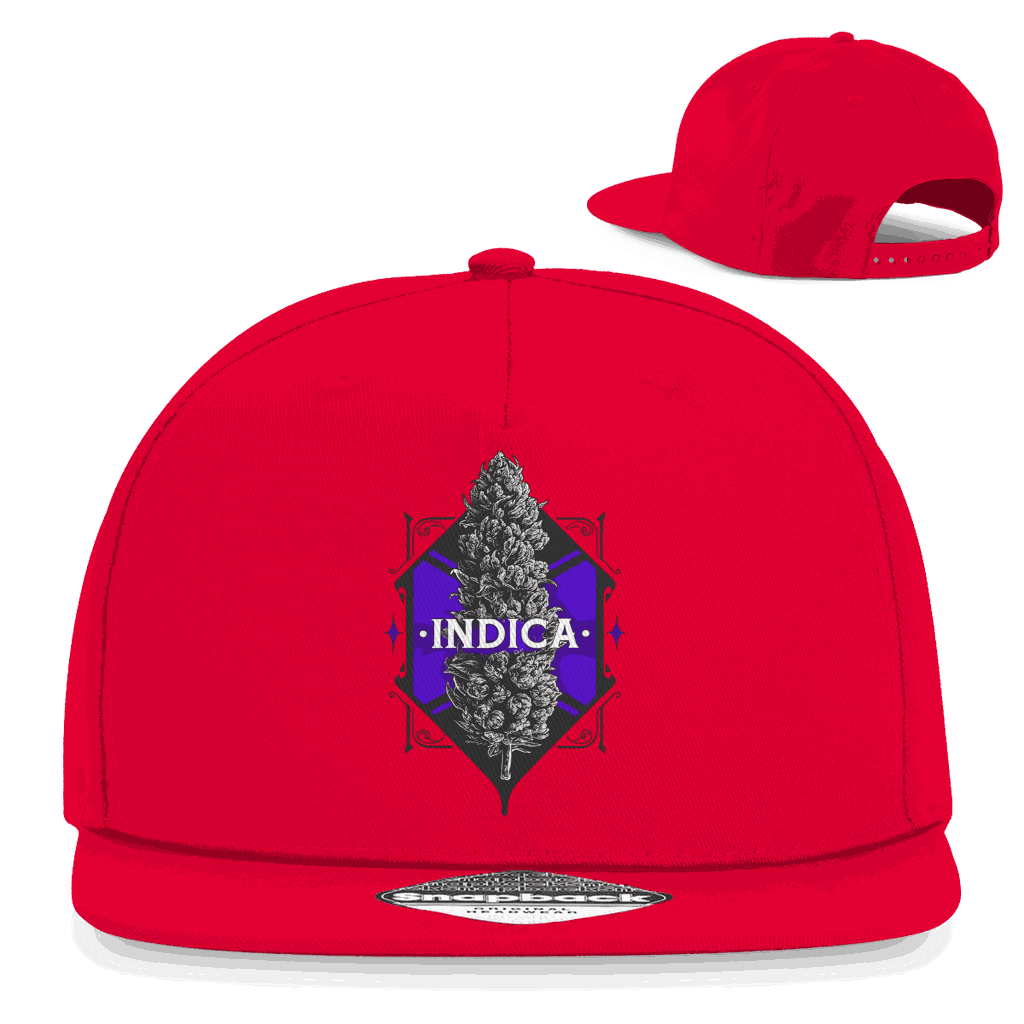 Snapback Rapper Cap - Indica Art Print | Division420®