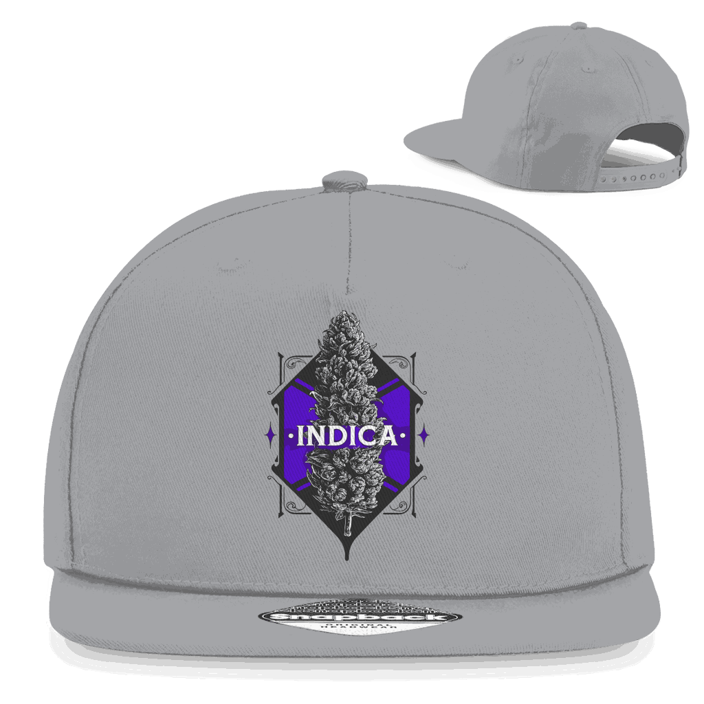 Snapback Rapper Cap - Indica Art Print | Division420®