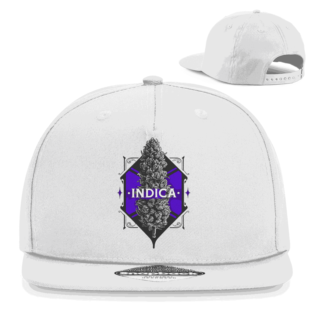 Snapback Rapper Cap - Indica Art Print | Division420®