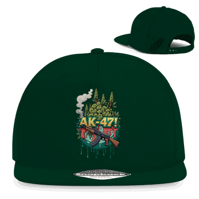Division420 Snapback Cap AK-47 aus Baumwoll-Twill mit flachem Schirm und Retro-Snapback-Verschluss