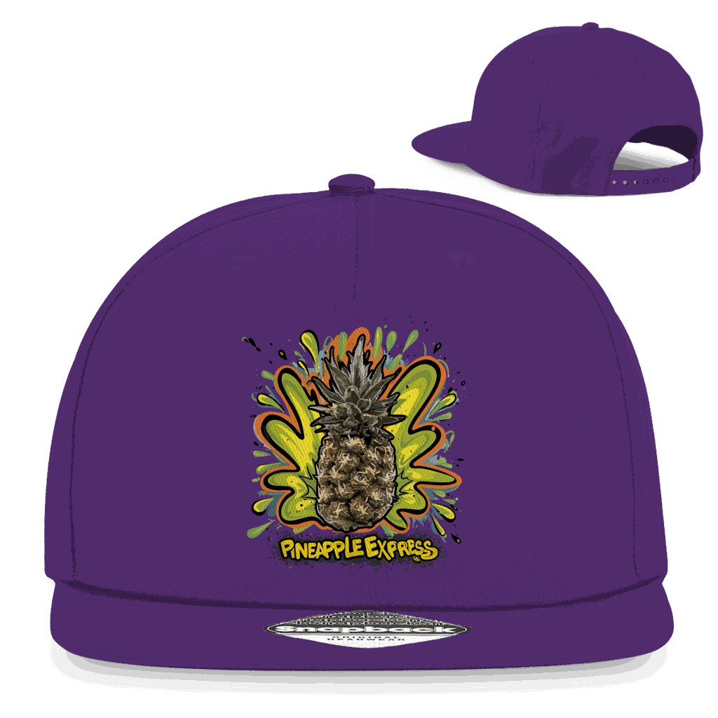 Division420 Snapback Rapper Cap Pineapple Express 5-panel cotton twill streetwear hat with flat brim and snapback closure