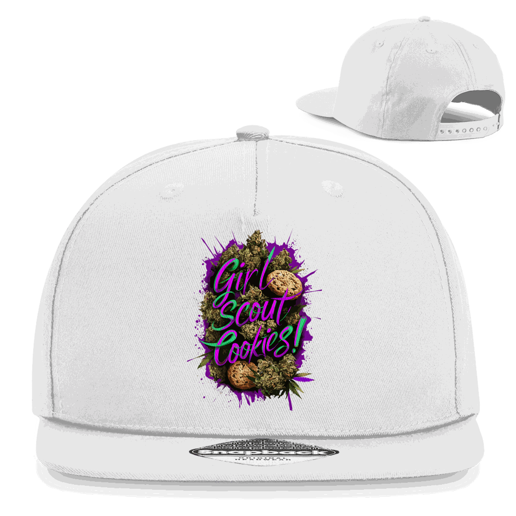 Division420 Snapback Rapper Cap Girls Scout Cookies 5-panel cotton twill with flat brim and snapback closure