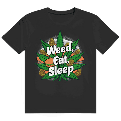 Heavy Cotton T-Shirt - Weed Eat Sleep | Division420®