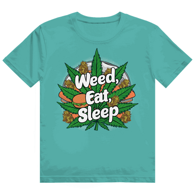 Heavy Cotton T-Shirt - Weed Eat Sleep | Division420®