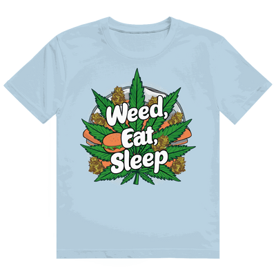 Heavy Cotton T-Shirt - Weed Eat Sleep | Division420®