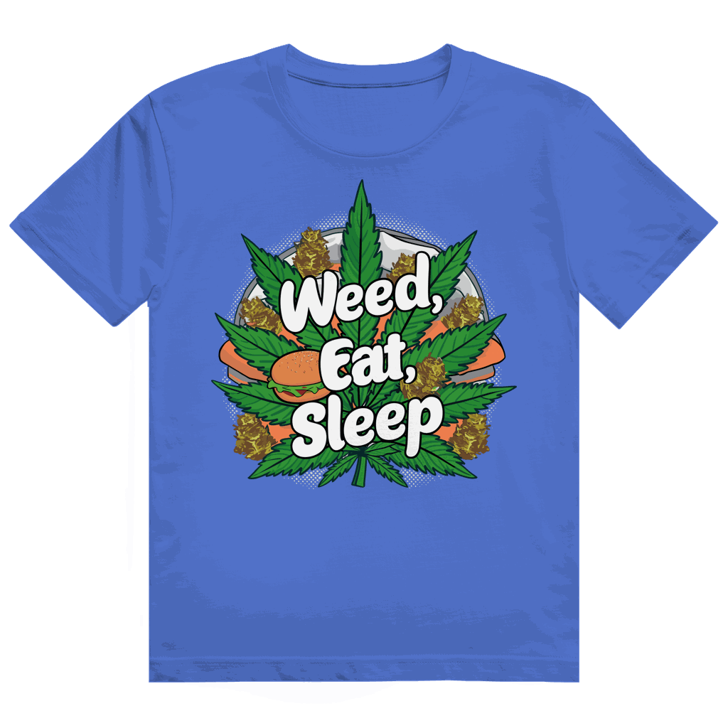 Heavy Cotton T-Shirt - Weed Eat Sleep | Division420®