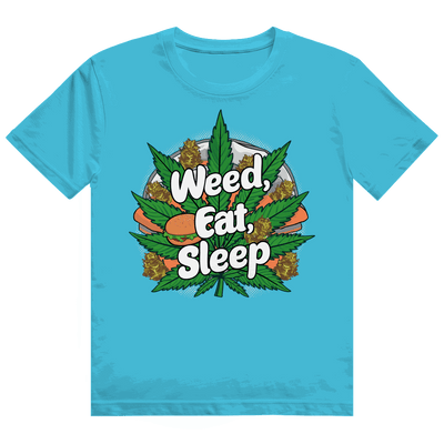Heavy Cotton T-Shirt - Weed Eat Sleep | Division420®