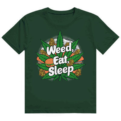 Heavy Cotton T-Shirt - Weed Eat Sleep | Division420®