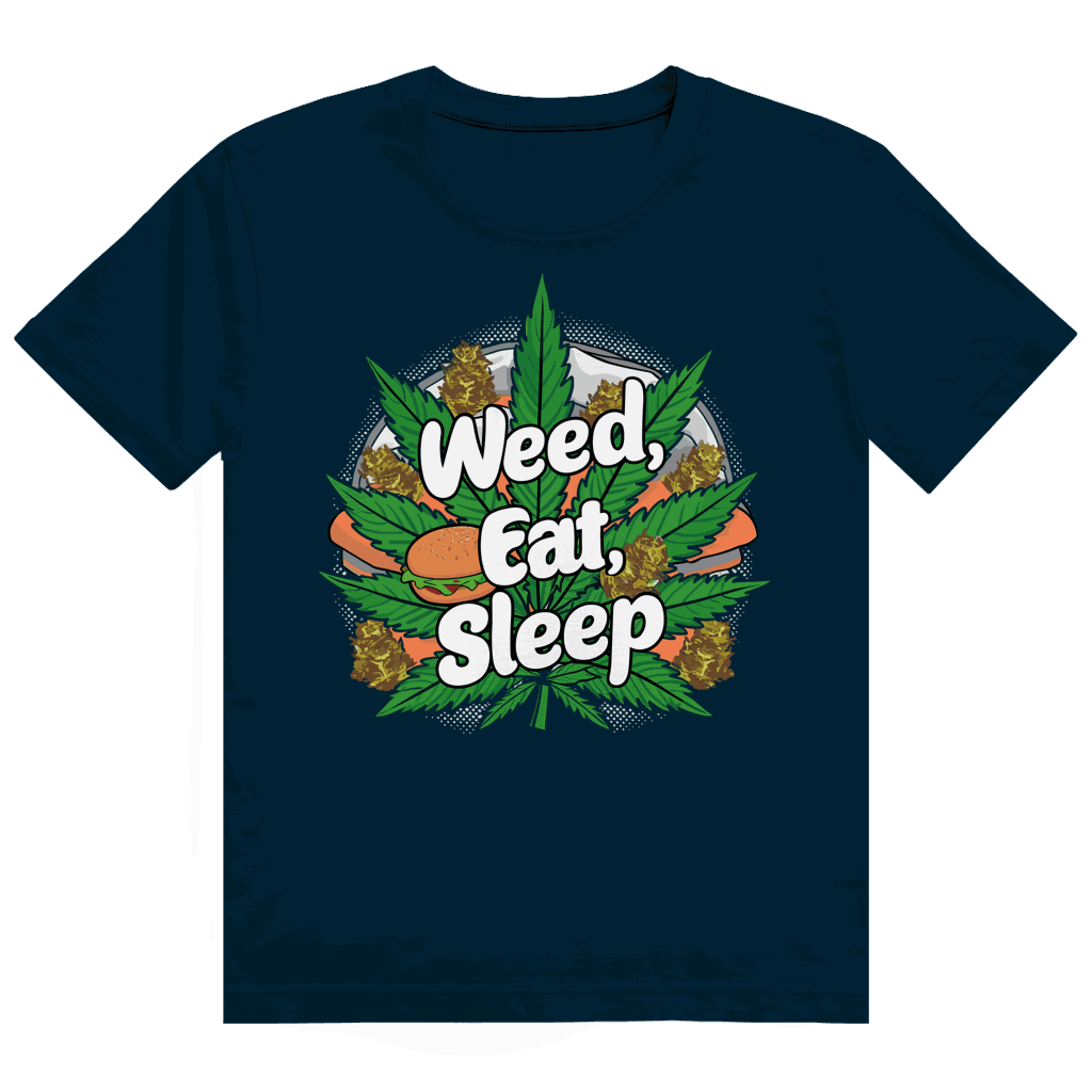 Heavy Cotton T-Shirt - Weed Eat Sleep | Division420®
