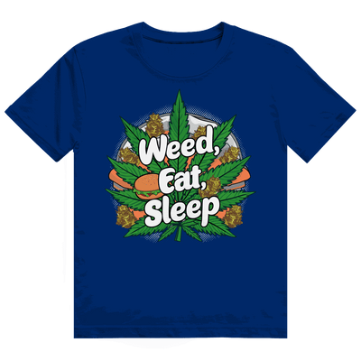 Heavy Cotton T-Shirt - Weed Eat Sleep | Division420®