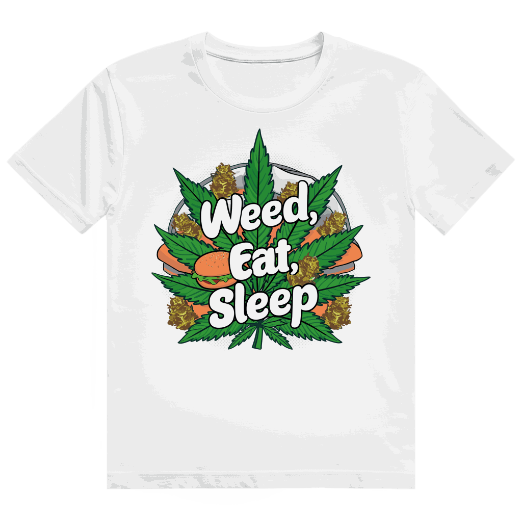 Heavy Cotton T-Shirt - Weed Eat Sleep | Division420®