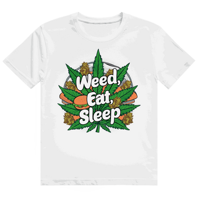 Heavy Cotton T-Shirt - Weed Eat Sleep | Division420®