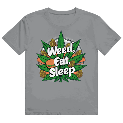 Heavy Cotton T-Shirt - Weed Eat Sleep | Division420®