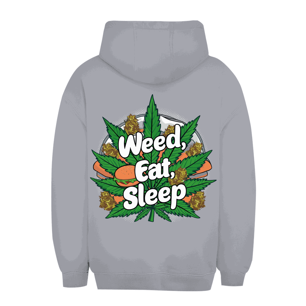 Unisex Oversize Hoodie - Weed Eat Sleep | Division420®