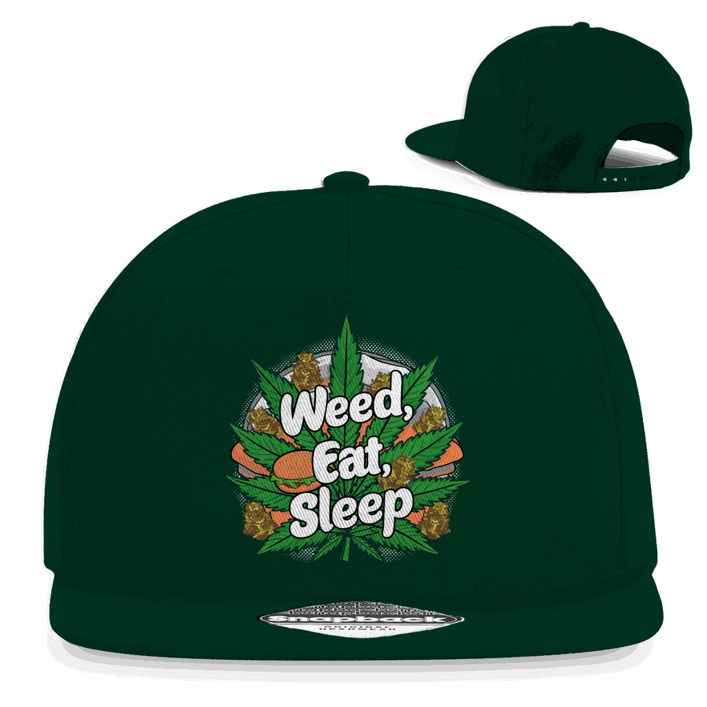 Snapback Rapper Cap - Weed Eat Sleep | Division420®