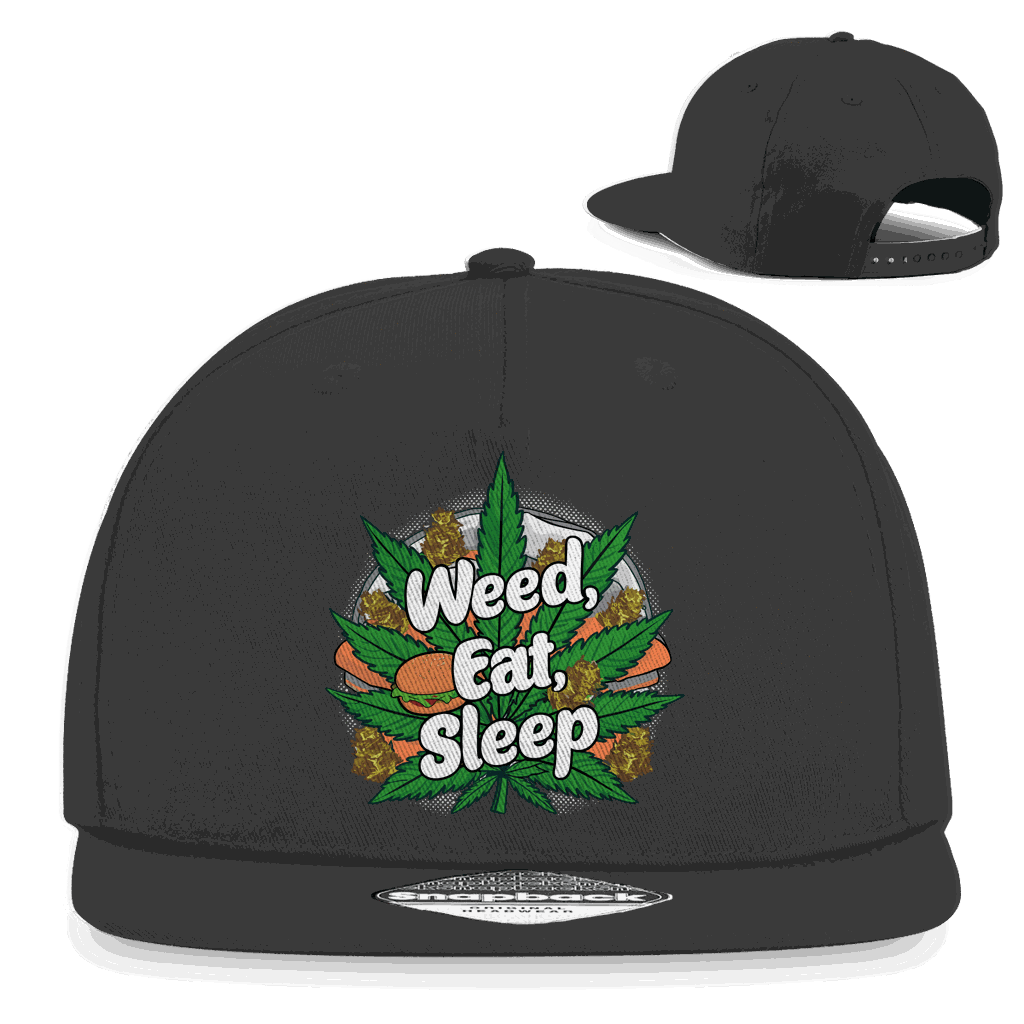 Snapback Rapper Cap - Weed Eat Sleep | Division420®