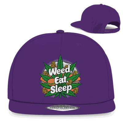 Snapback Rapper Cap - Weed Eat Sleep | Division420®