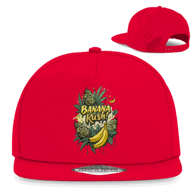 Division420 Banana Kush snapback cap in cotton twill with flat visor and snapback closure