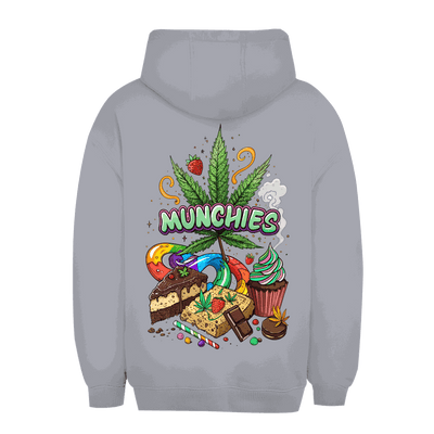 Unisex oversize hoodie with Munchies art print from Division420 in relaxed fit