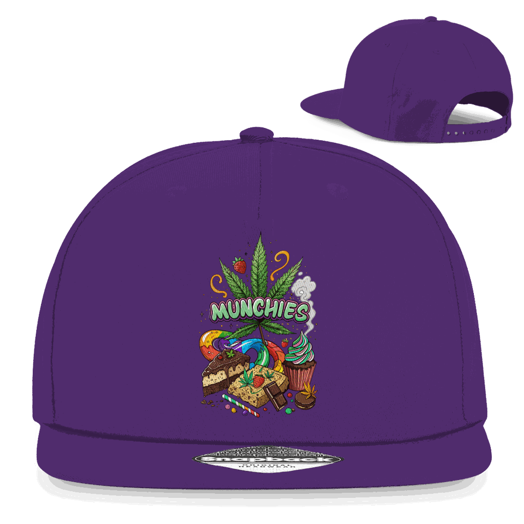 Snapback Rapper Cap - Munchies Art Print | Division420®