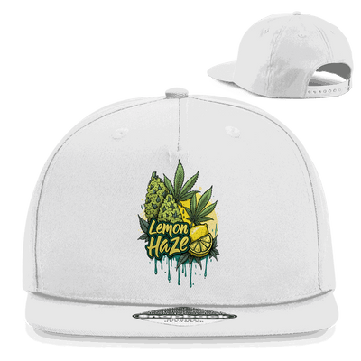 Division420 Snapback Cap Lemon Haze 5-panel cotton twill streetwear style with flat brim and snapback closure