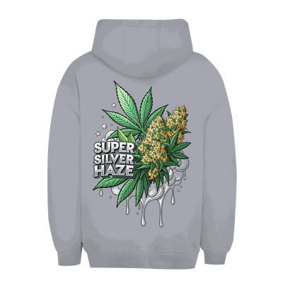 Unisex oversize hoodie in Super Silver Haze by Division420 with adjustable hood and kangaroo pocket