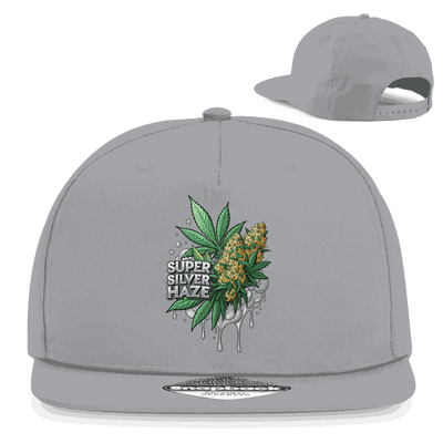 Division420 Snapback Cap Super Silver Haze 5-panel cotton twill with flat brim and retro snapback closure
