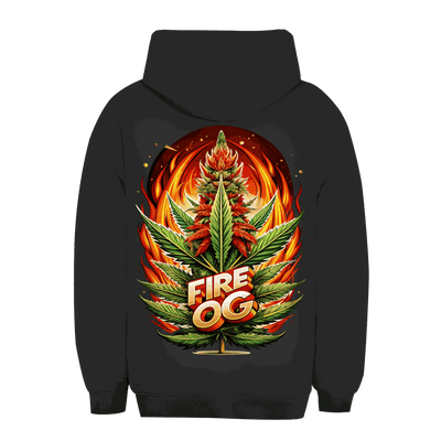 Unisex Oversize Hoodie Fire OG from Division420 with adjustable hood and kangaroo pocket