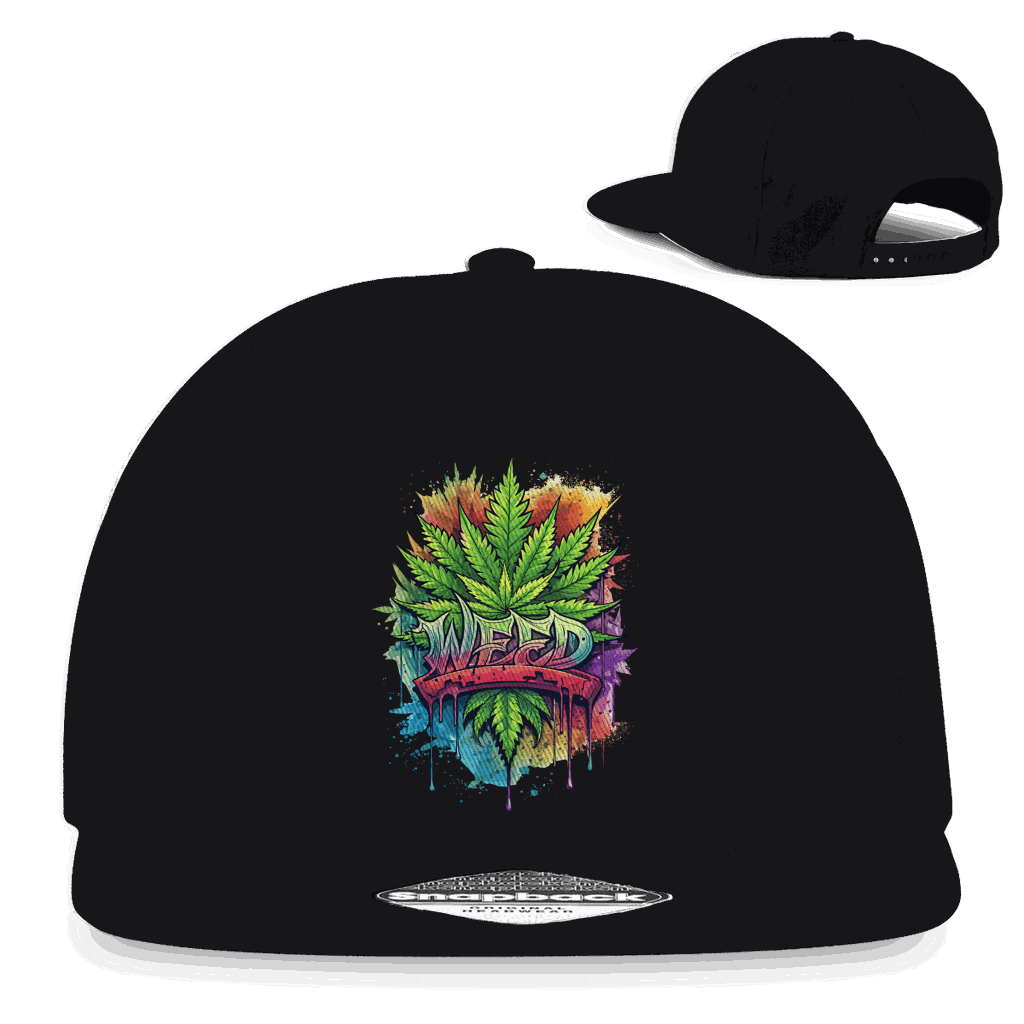 Snapback Rapper Cap - Weed Art | Division420®