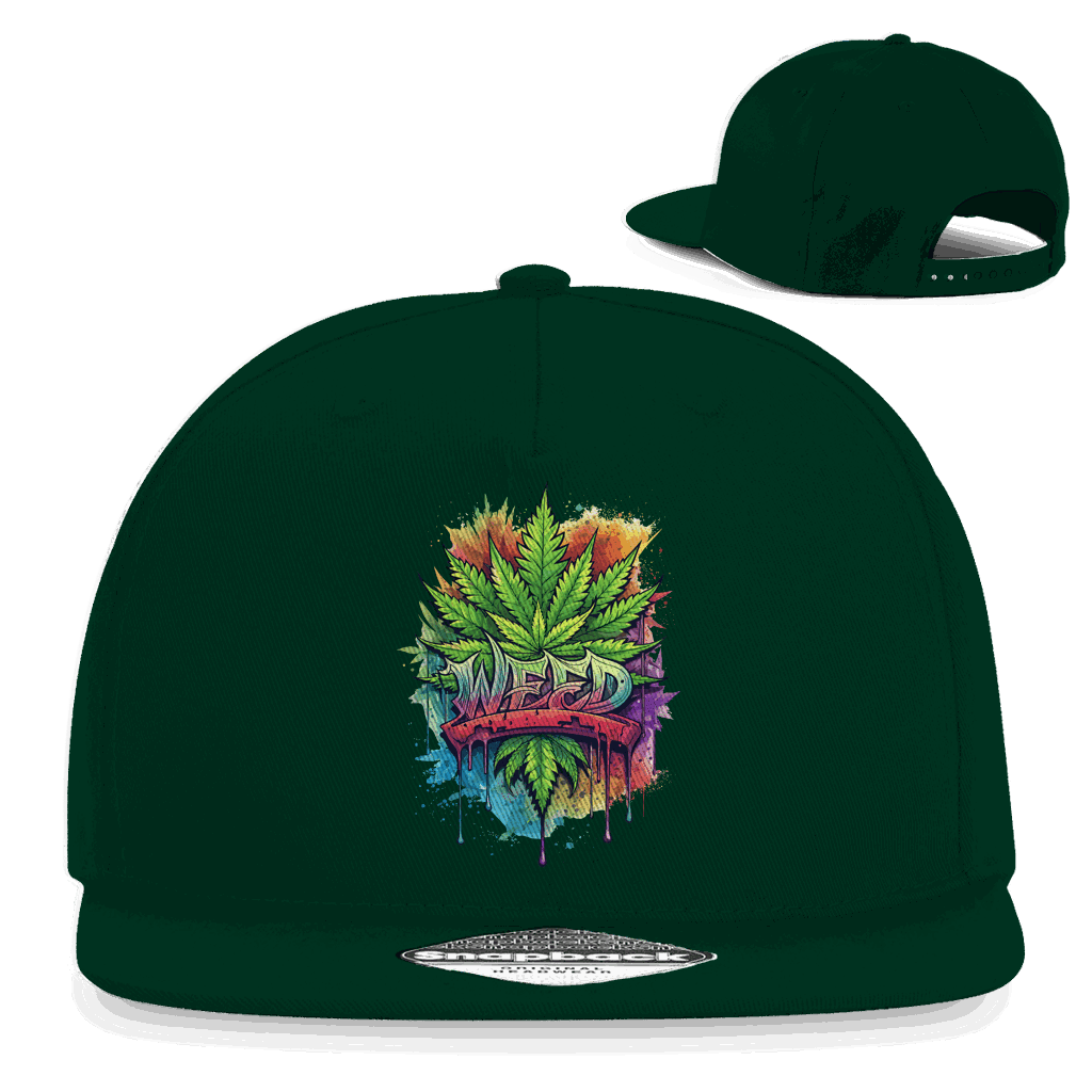 Snapback Rapper Cap - Weed Art | Division420®