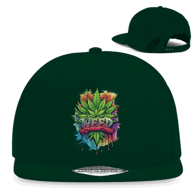 Snapback Rapper Cap - Weed Art | Division420®