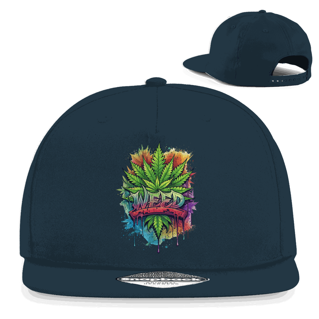 Snapback Rapper Cap - Weed Art | Division420®