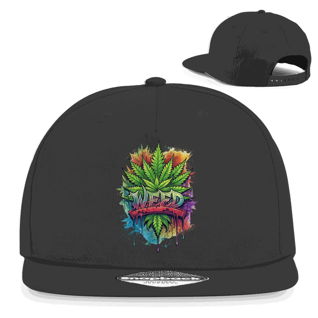 Snapback Rapper Cap - Weed Art | Division420®