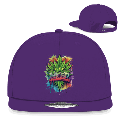 Snapback Rapper Cap - Weed Art | Division420®