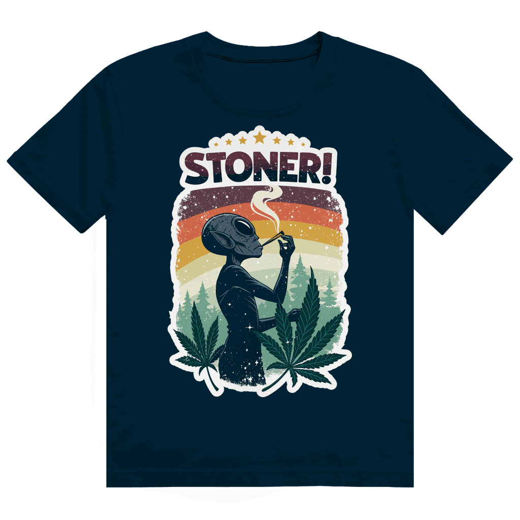 Heavy Cotton T-Shirt - Alien Stoner | Division420®