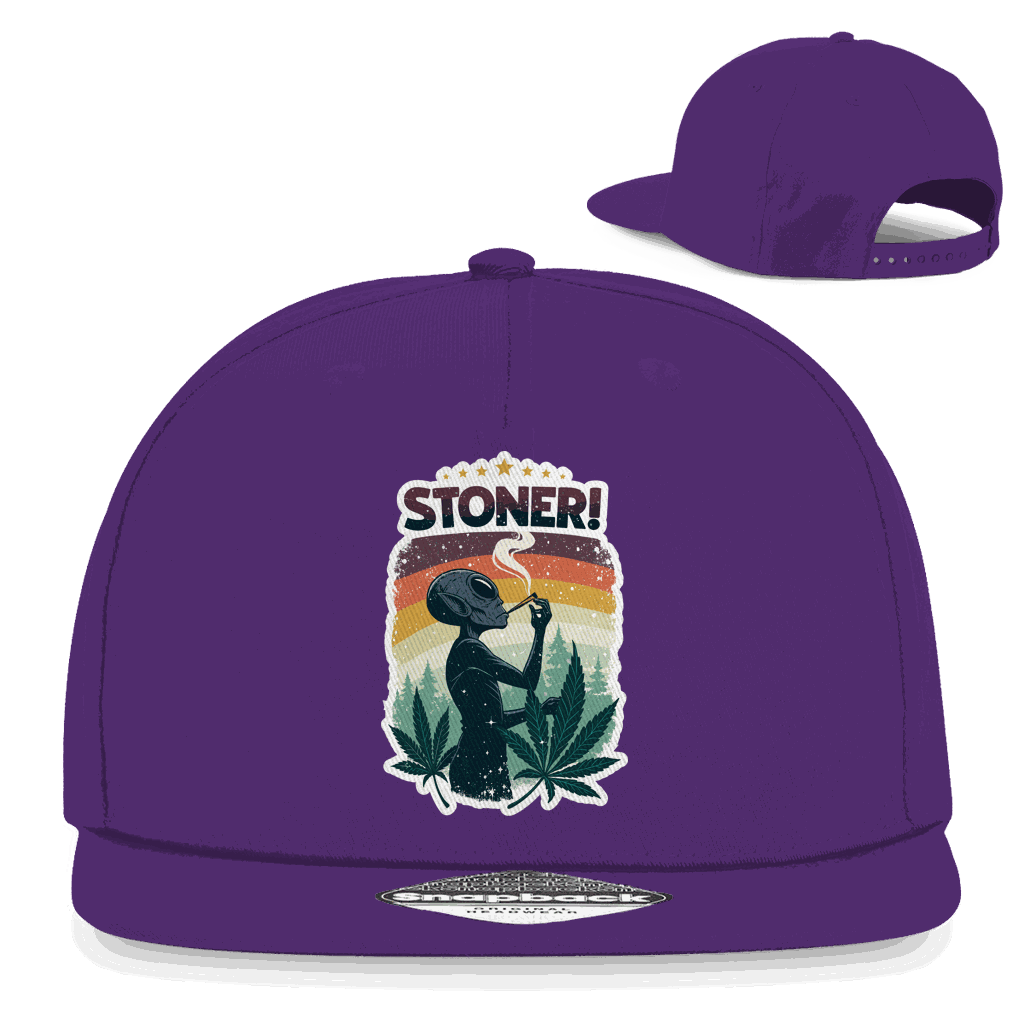 Snapback Rapper Cap - Alien Stoner | Division420®