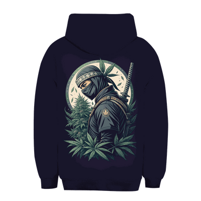 Unisex oversize hoodie Weed Ninja by Division420 with relaxed fit and adjustable hood