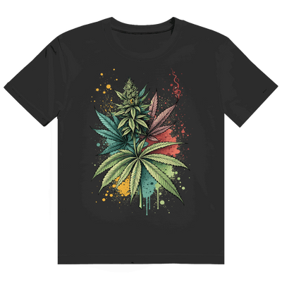 Division420 Heavy Cotton T-Shirt with Strain Art Print in tubular fit and sustainable cotton