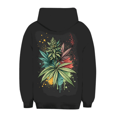 Unisex oversize hoodie with strain art print, urban style, soft cotton blend, adjustable hood, kangaroo pocket, sustainable fabric