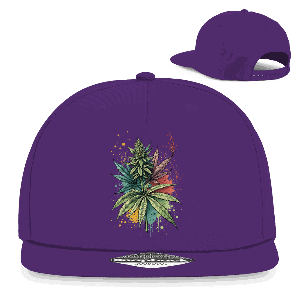Snapback Rapper Cap - Strain Art Print | Division420®
