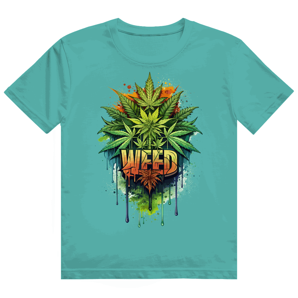Heavy Cotton T-Shirt - Weed Print Art | Division420®