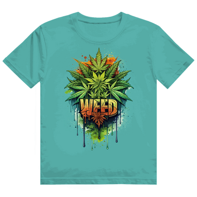 Heavy Cotton T-Shirt - Weed Print Art | Division420®