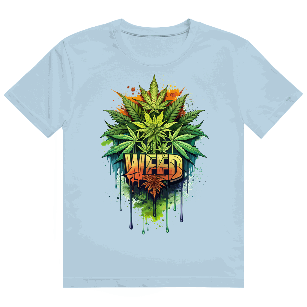 Heavy Cotton T-Shirt - Weed Print Art | Division420®