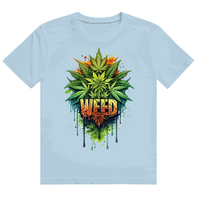 Heavy Cotton T-Shirt - Weed Print Art | Division420®