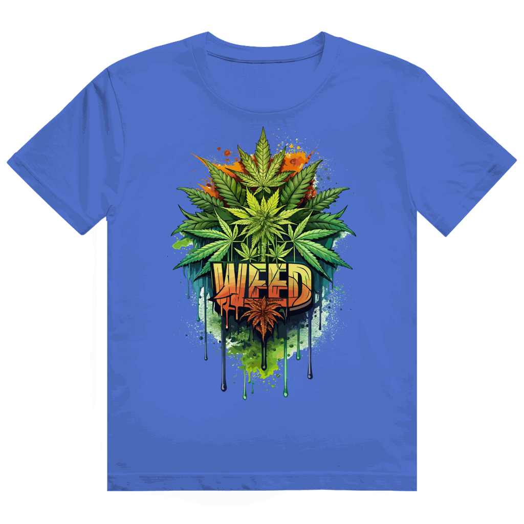 Heavy Cotton T-Shirt - Weed Print Art | Division420®
